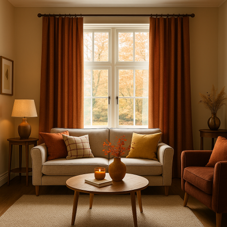 Autumn Curtains: Warm Colours & Fabrics | Holcombe Interiors